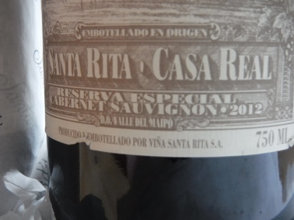 2012 Santa Rita Casa Real Cabernet Sauvignon, Maipo Valley, Chile