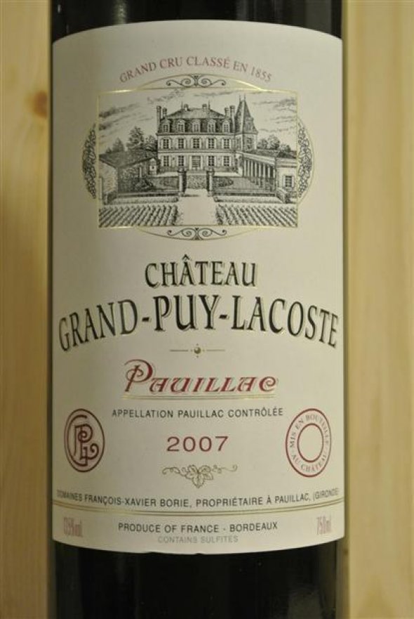 [January Lot 36] Chateau Grand Puy Lacoste 2007 [OWC of 12 bottles]