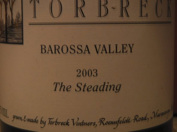 2003 "The Steading", Torbreck, Barossa Valley