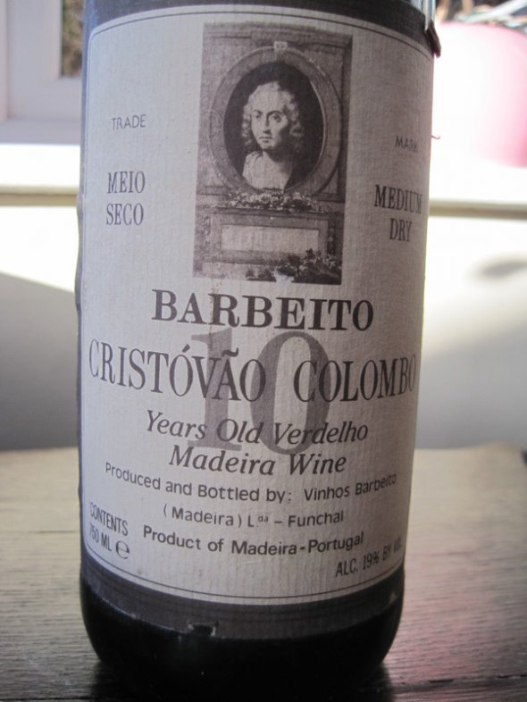 Cristovao Colombo 10 year old Verdelho, Barbeito (CT 92)