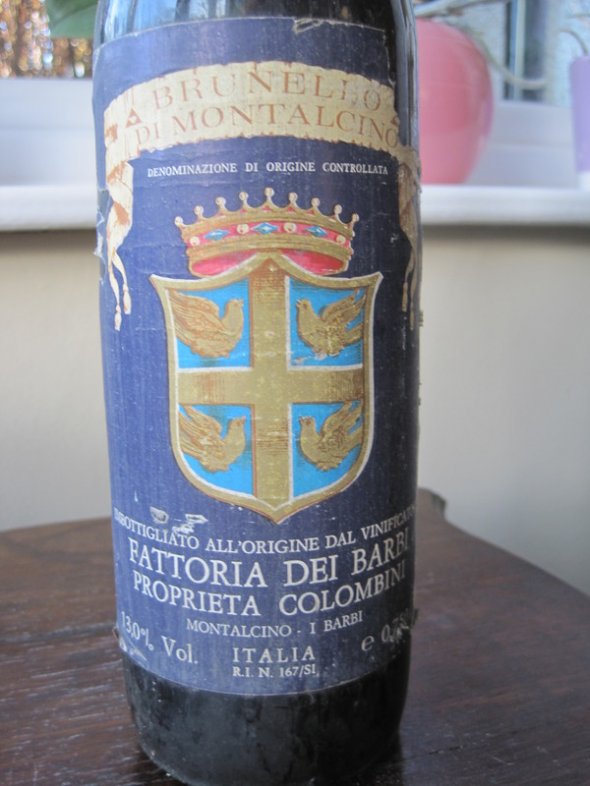 Brunello di Montalcino Riserva 1975 Fattoria dei Barbi (CT 91)