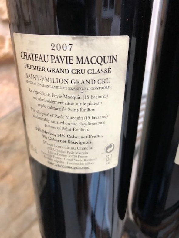 Chateau Pavie Macquin St Emilion Premier Grand Cru Classe 2006 & 2007