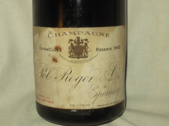 1945 'Pol Roger & Co', Champagne.  Epernay.  Very Rare.