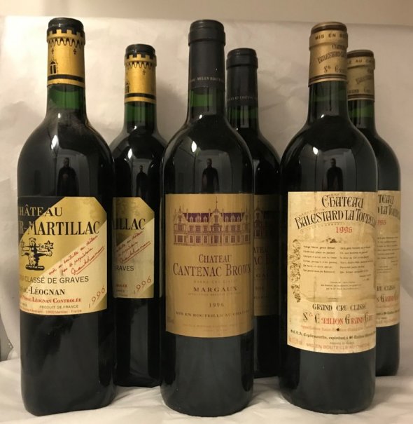 [March Lot 13] 1996 Bordeaux Tasting Lot [6 bottles]