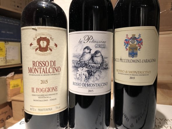 Great Rosso Di Montalcino 2015 tasting collection 