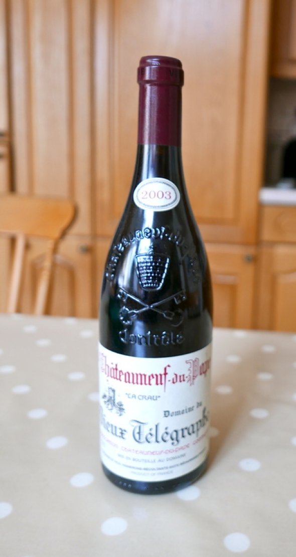Domaine du Vieux Telegraphe 2003 Chateauneuf-du-Pape, Parker 92 points