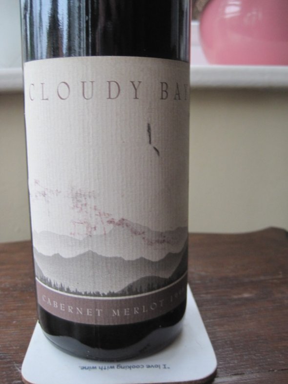 Cabernet-Merlot Marlborough 1996, Cloudy Bay 
