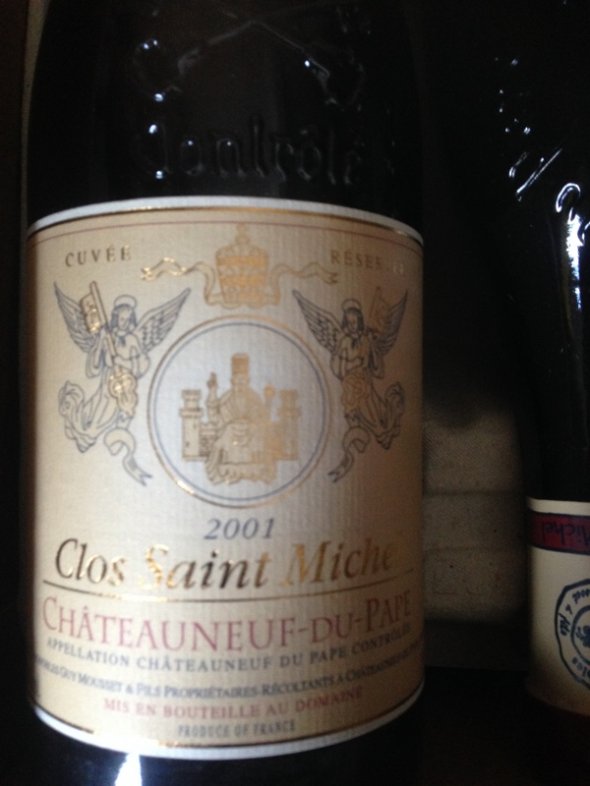 2001 Ch&acirc;teauneuf-Du-Pape Rouge Cuv&eacute;e Reserve, Clos Saint-Michel 