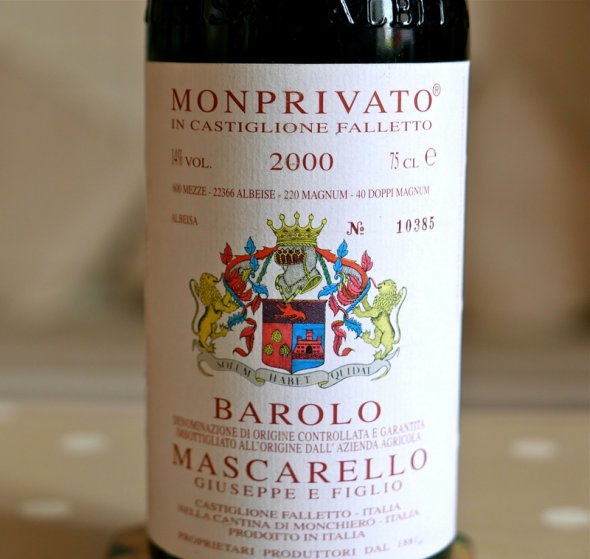 Monprivato Barolo, Giuseppe Mascarello, 2000, Parker 92 points
