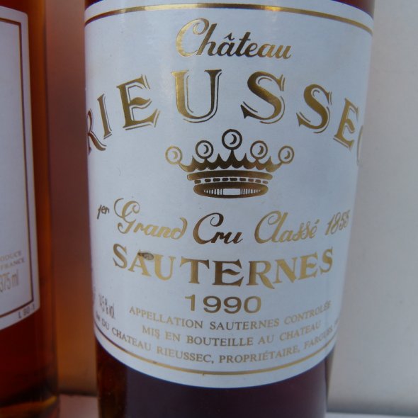 1990 Château RIEUSSEC / Sauternes 1st Growth / 2 HALF BOTTLES