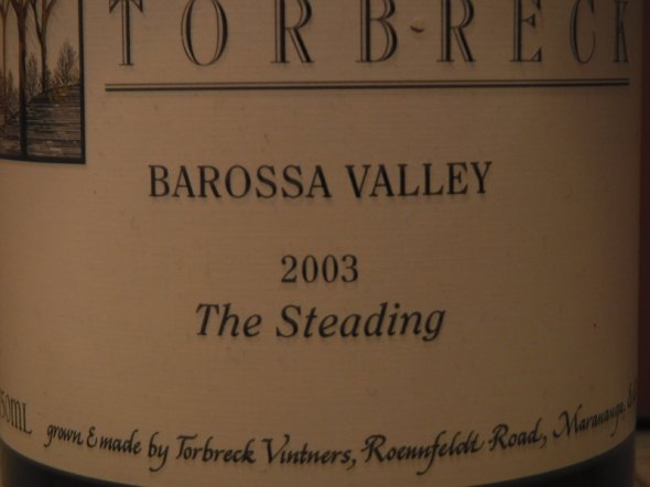 2003 Torbreck The Steading, Barossa Valley, Australia