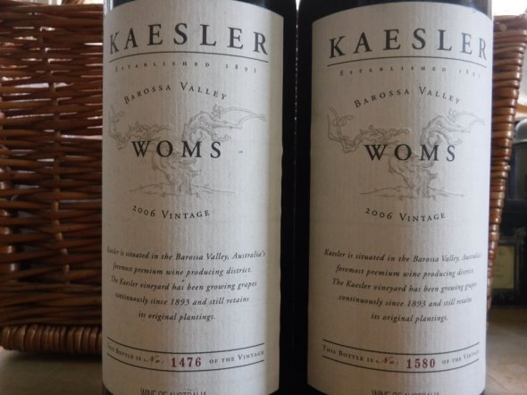 2006 Kaesler W.O.M.S Shiraz Cabernet (RP 92 points)