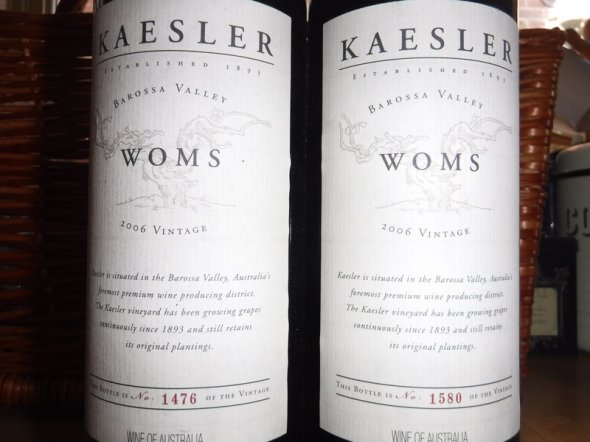 2006 Kaesler W.O.M.S Shiraz Cabernet (RP 92 points)