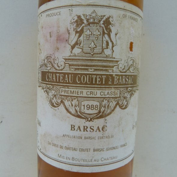 1988 Château COUTET / Barsac-Sauternes 1st Growth RP93