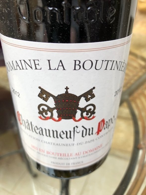 Domaine La Boutiniere Chateauneuf Du Pape 2012 x 3 Btls