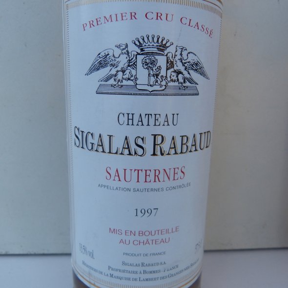 1997 Ch SIGALAS RABAUD  Sauternes 1st Growth
