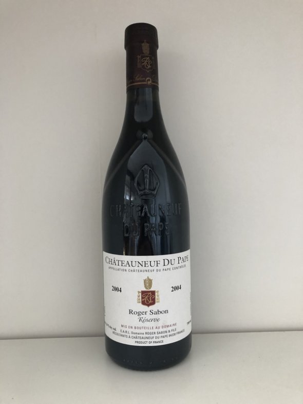 [May Lot 104] Roger Sabon Chateauneuf-du-Pape Reserve 2004 [2 original cartons of 6 bottles]