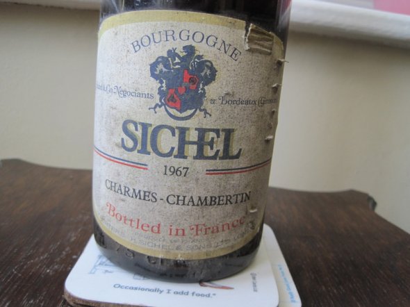 Charmes-Chambertin 1967 Sichel
