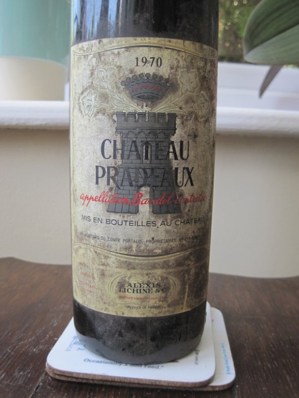 Chateau Pradeaux 1970 Bandol