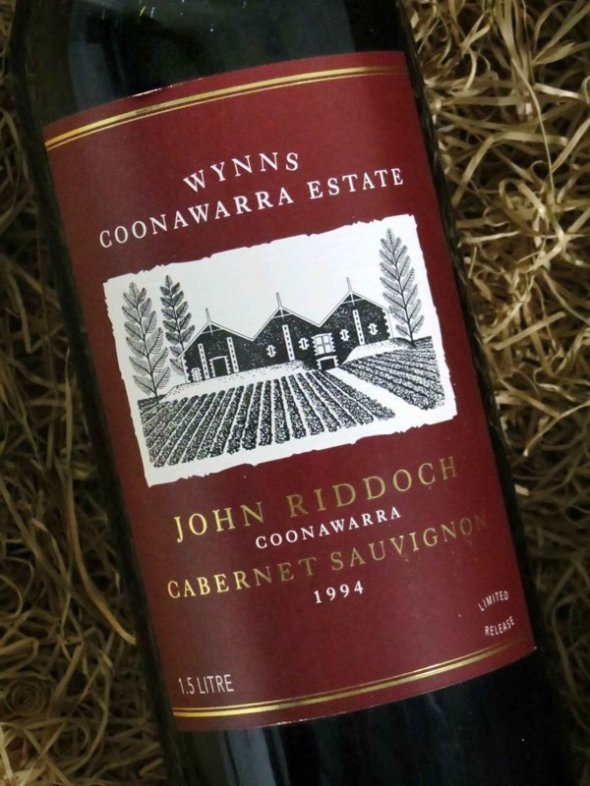WYNNS JOHN RIDDOCH 1998 COONAWARRA W/S £97 JH 97PTS