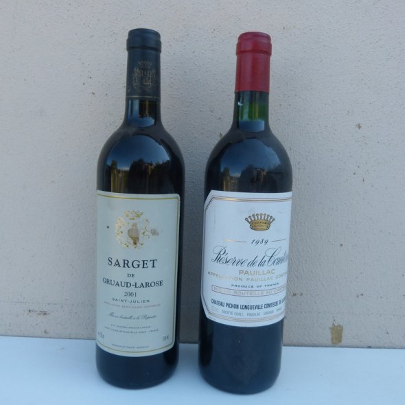 Second Wines 1989 & 2001 Pauillac & St Julien