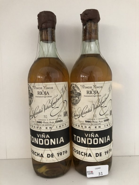 [June Lot 7] Lopez de Heredia Vina Tondonia Gran Reserva Blanco 1976 [2 bottles]
