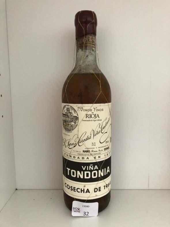 [June Lot 8] de Heredia Vina Tondonia Gran Reserva Blanco 1964 [1 bottle]