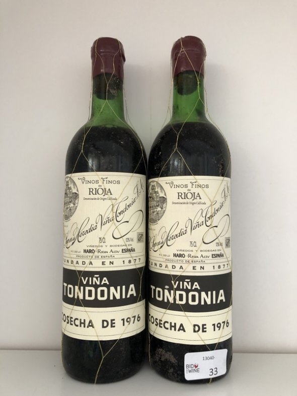 [June Lot 9] Lopez de Heredia Vina Tondonia Tinto Gran Reserva 1976 [2 bottles]