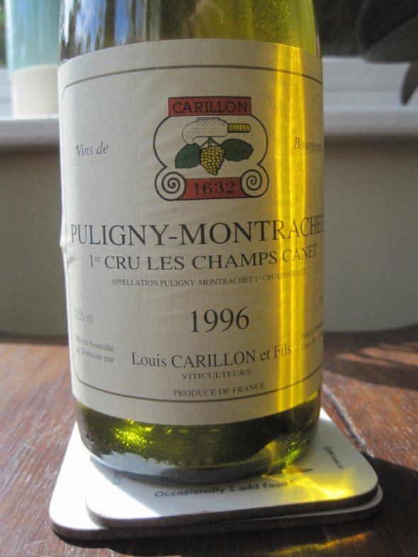 Puligny-Montrachet Premier Cru Les Champs Canet 1996 Domaine Louis Carillon (ST 91)