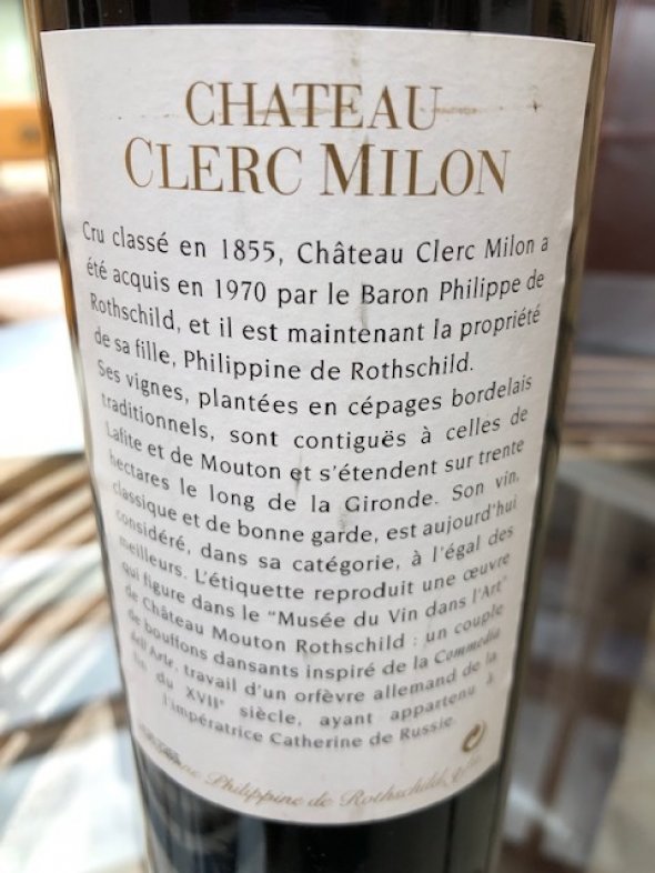 Chateau Clerc Milon Pauillac 2000