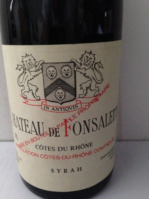 1993 CHATEAU DE FONSALETTE "RESERVE"  Emmanuel Reynaud from Ch&acirc;teau Rayas