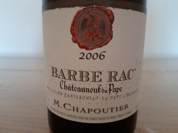 Ch&acirc;teauneuf-du-Pape 'Barbe Rac', Michel Chapoutier 2006