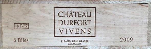 [June Lot 108] Chateau Durfort Vivens 2009 [OWC of 6 bottles]