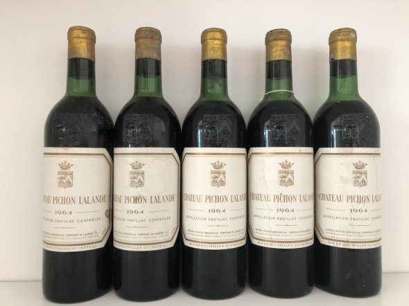 [July Lot 38] Chateau Pichon Lalande 1964 [5 bottles]