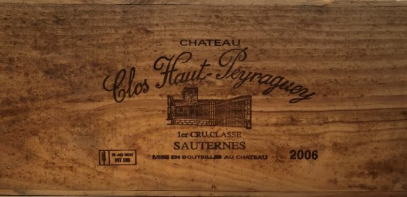[July Lot 74] Chateau Clos Haut Peraguey 2006 [24 half bottles in OWC]
