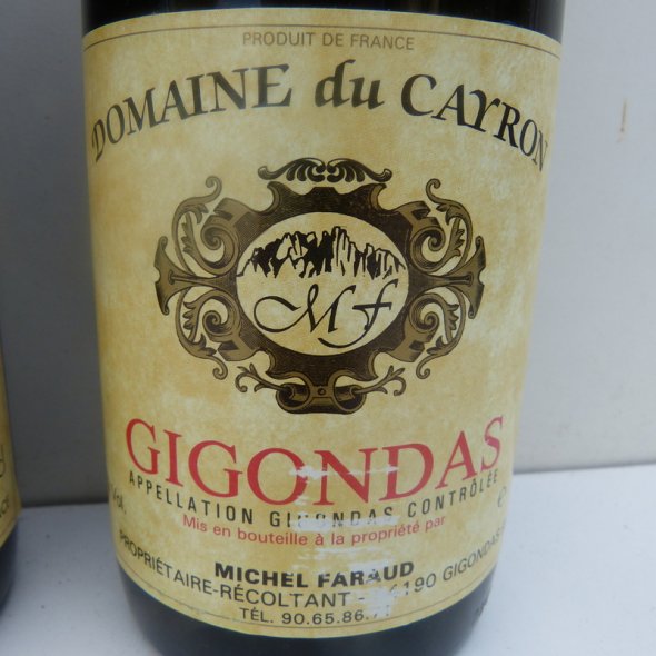 1986 GIGONDAS Domaine du Cayron / No Reserve
