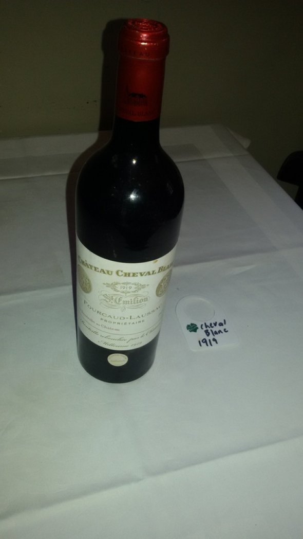 Rare Bottle Cheval Blanc 1919    100Yrs old