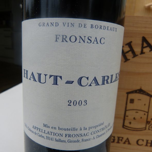2003 Château HAUT CARLES / Fronsac