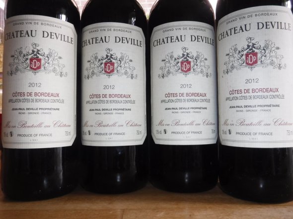 4 x 2012 Ch. Deville, Cote de Bordeaux, France (No Reserve)