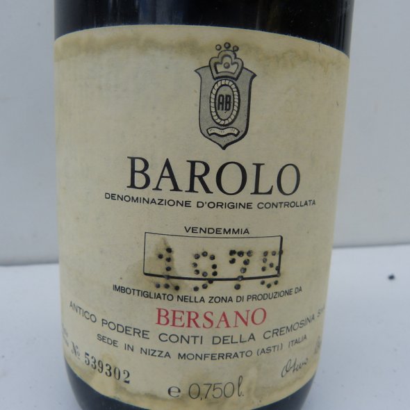 1975 BERSANO / Barolo
