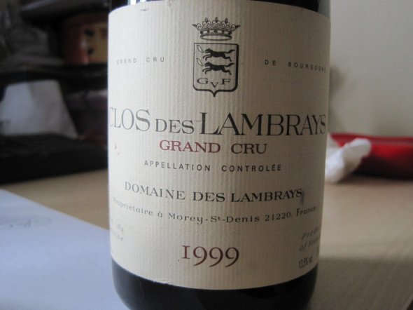 Clos des Lambrays Grand Cru 1999 Domaine des Lambrays (CT92)