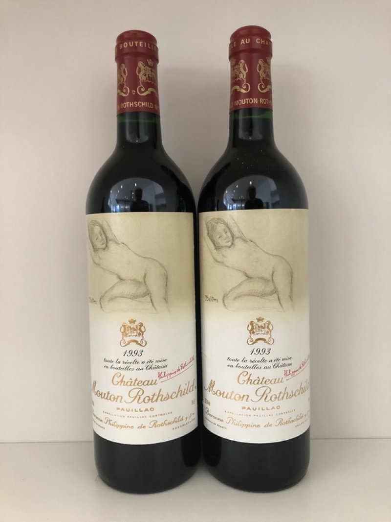 July Lot 20A-B] Chateau Mouton Rothschild 1993 [1 bottle] :: Fine