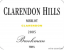 Brookman Merlot, South Australia, Clarendon Hills