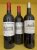Mixed bordeaux x 3 