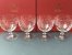 4 Baccarat crystal red wine/claret glasses - Handmade in France