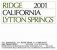 Ridge, Lytton Springs Zinfandel, California, Napa Valley, United States, AVA
