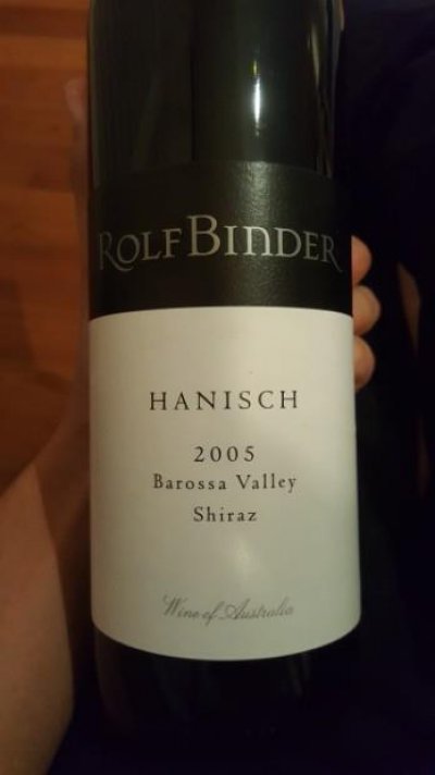 Rolf Binder, Rolf Binder Hanish Shiraz, Barossa Valley