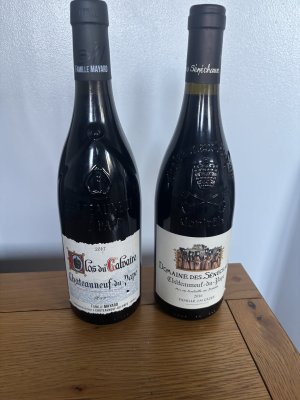 Duo of Chateauneuf du Pape Domaine des Senechaux 2016 and  Clos du Calvarie 2017