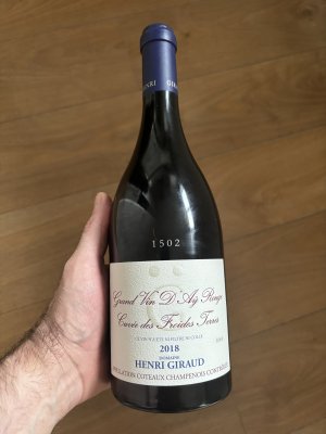 Henri Giraud, Coteaux Champenois Cuvee des Froides Terres Grand Cru, Ay