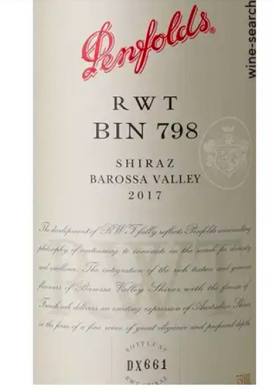Penfolds, Bin 798 RWT Shiraz, Barossa Valley